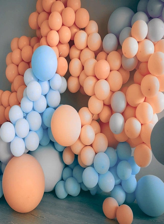 Flyloons Orange Pastel Balloons Pack of 100 for birthday decoration items also suitable Baby Shower, Anniversary, Wedding, Celebration, Party - Image 2
